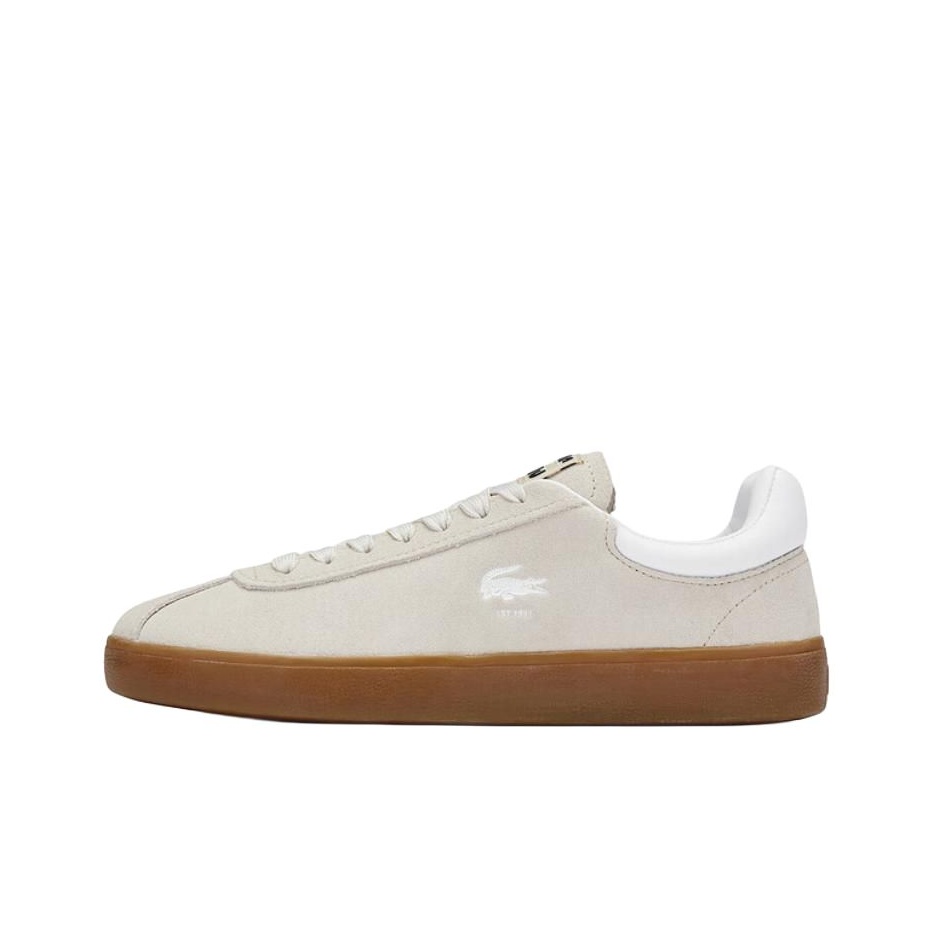 Men Shoes Lacoste - ラコステ ロートップ スケートボードシューズ レディース ベージュ 48SFA0010-40F