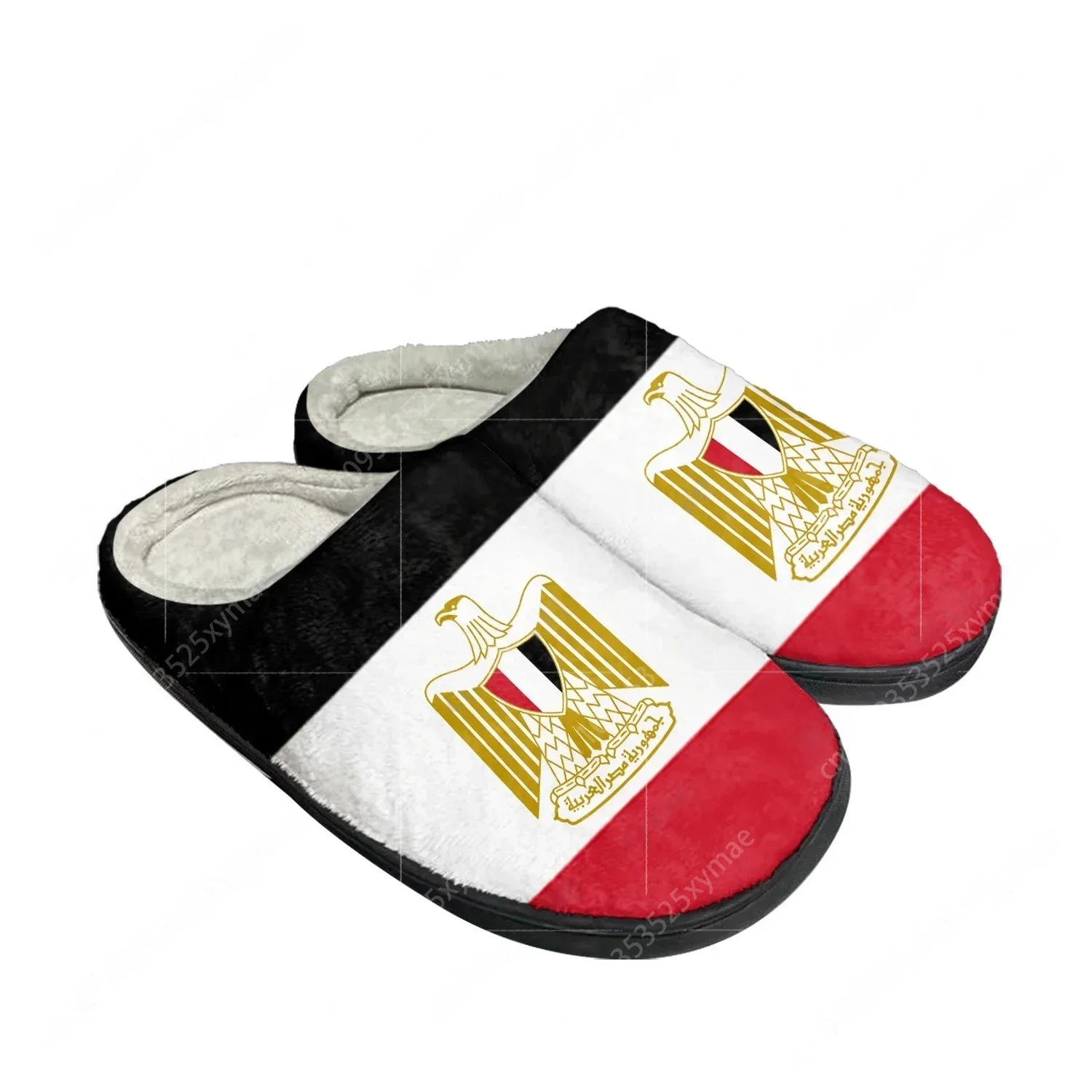 Men Shoes Egypt - エジプト国旗ホームコットンカスタムスリッパメンズレディースサンダルエジプトぬいぐるみ寝室カジュアル保温靴サーマルスリッパ