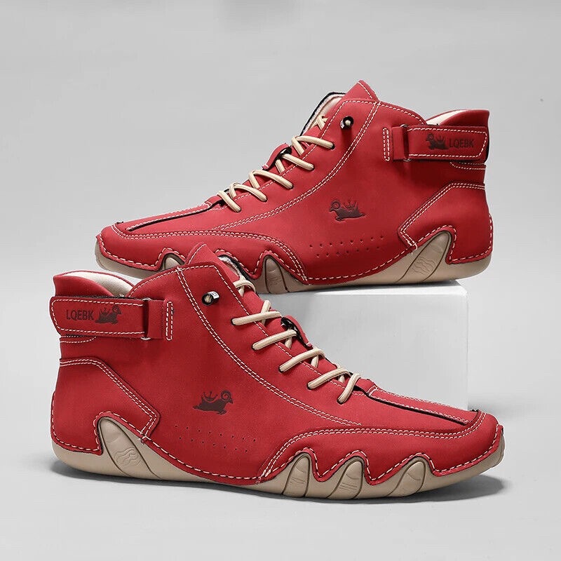 Men Shoes 2026 - 革カジュアルシューズスニーカー男性用ファッションアウトドアウォーキングローファーシューズ快適な履物高級男のブーツ 2026 新作