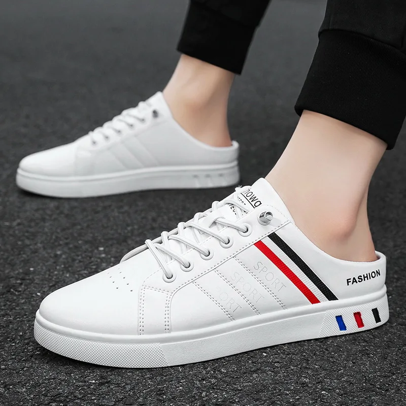 Men Shoes Must Have - 夏の必需品ハイエンドメンズハーフスリッパ、ファッション - 夏デザイナーシューズメンズ用フォワードフラットスニーカー