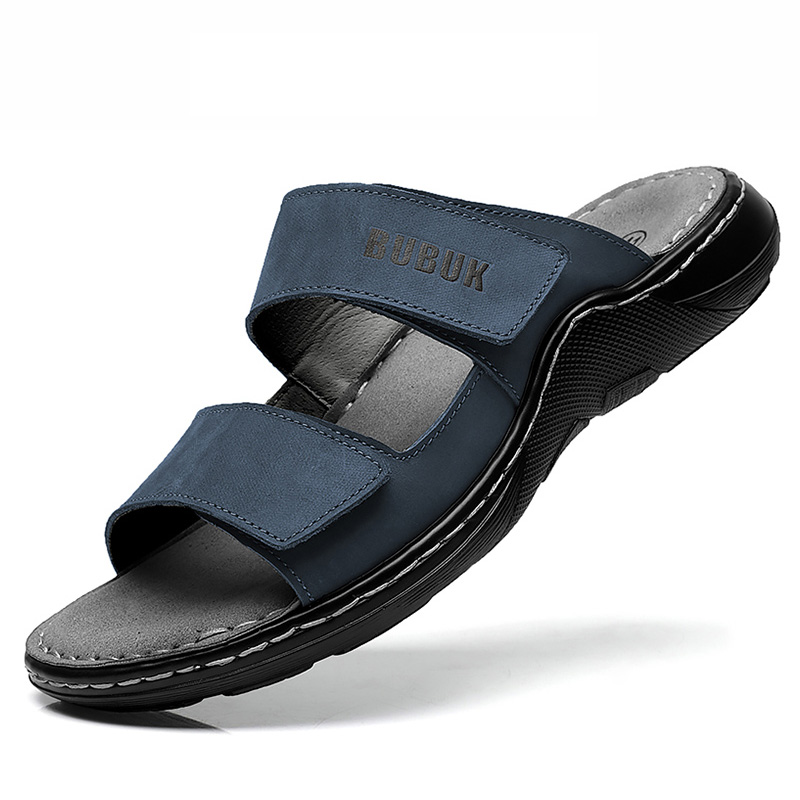 Men'S Shoes Dockers - 第一層牛革メンズスポーツサンダル、オープントゥアウトドア滑り止めサンダル、カジュアルメンズシューズ、アウトドアファッションビーチシューズ、李