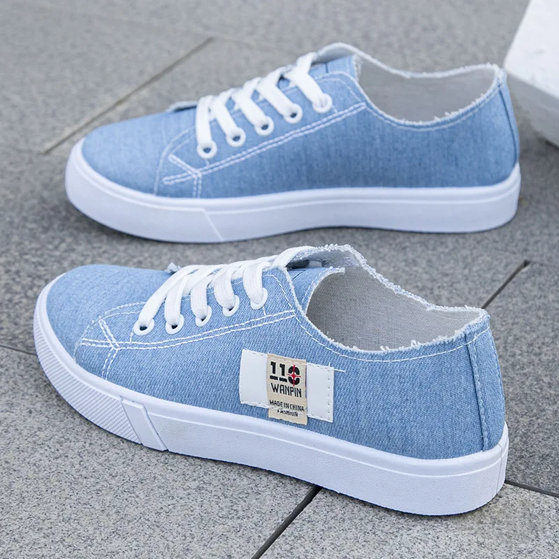Men Shoes 2026 - 2026 春夏の女性のキャンバススニーカーロートップデニムスニーカーレディース人気のフラットキャンバスボードシューズ女性 Sapatos Femininos