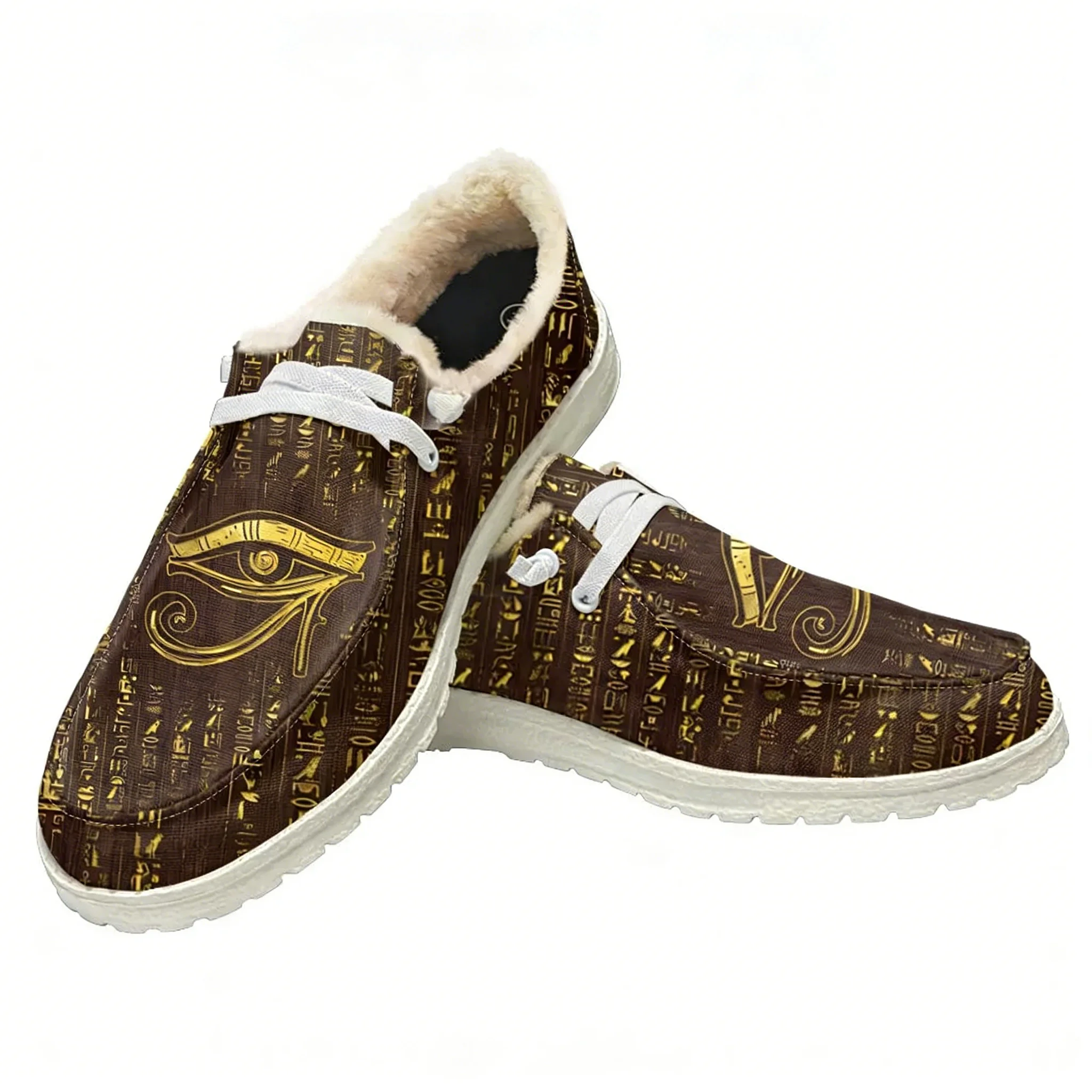 Men Shoes Egypt - エジプトのホルスの目エジプト神ぬいぐるみカジュアルシューズフラットシューズ男性女性通気性屋外軽量履物カスタムメイド靴