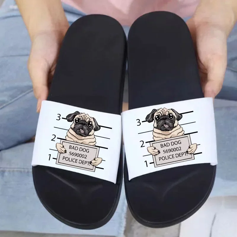Men Shoes 2026 - 2026年新作夏用スリッパ 可愛いダックスフント柄 屋外用女性用シューズ ホームフロアサンダル フリップフロップ メンズ