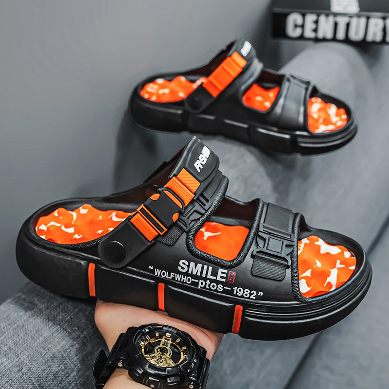 旅行必需品 メンズサマースリッパ 快適 滑り止め 長距離屋外 - Men Shoes Must Have のレビューと価格