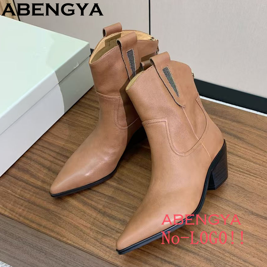 スクエアトゥ ウエスタン カウボーイブーツ レディース ポイ - Chelsea Boots Suede のレビューと価格