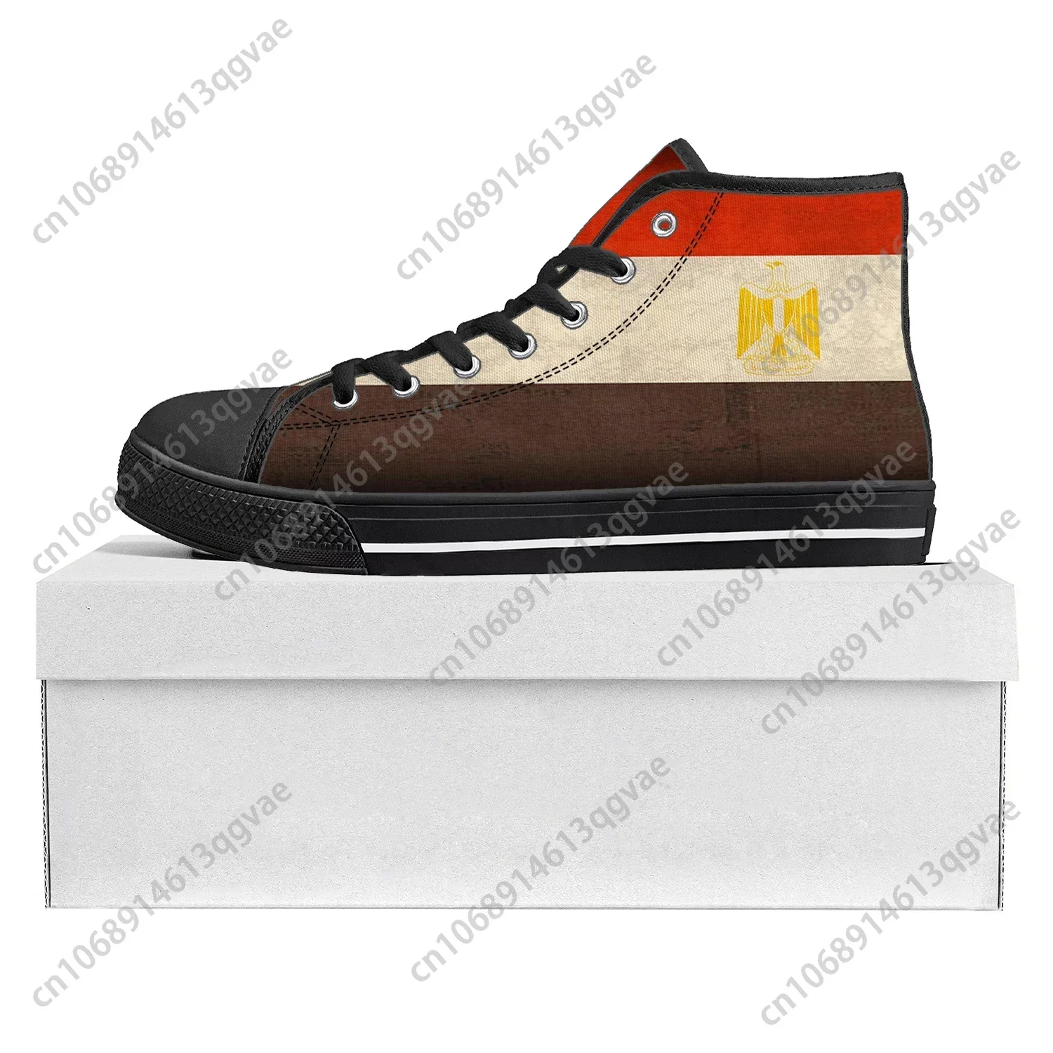 エジプト国旗ハイトップスニーカーメンズレディースキャンバスス - Men Shoes Egypt のレビューと価格