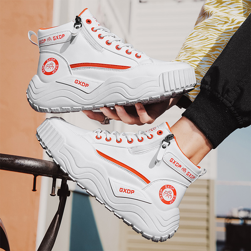 メンズハイカットホワイトレザースニーカー A/W 2026、 - Men Shoes 2026 のレビューと価格