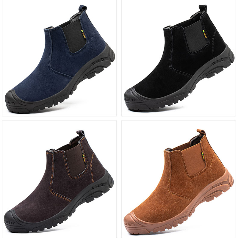 2026 新しい男性ブーツ安全靴作業男性溶接機靴軽量チェルシ - Chelsea Boots Suede のレビューと価格