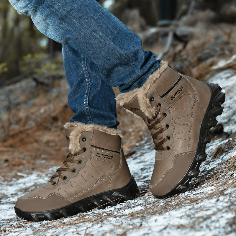 メンズウィンターブーツ暖かい防水滑り止めぬいぐるみスニーカー - Men'S Shoes Dockers のレビューと価格
