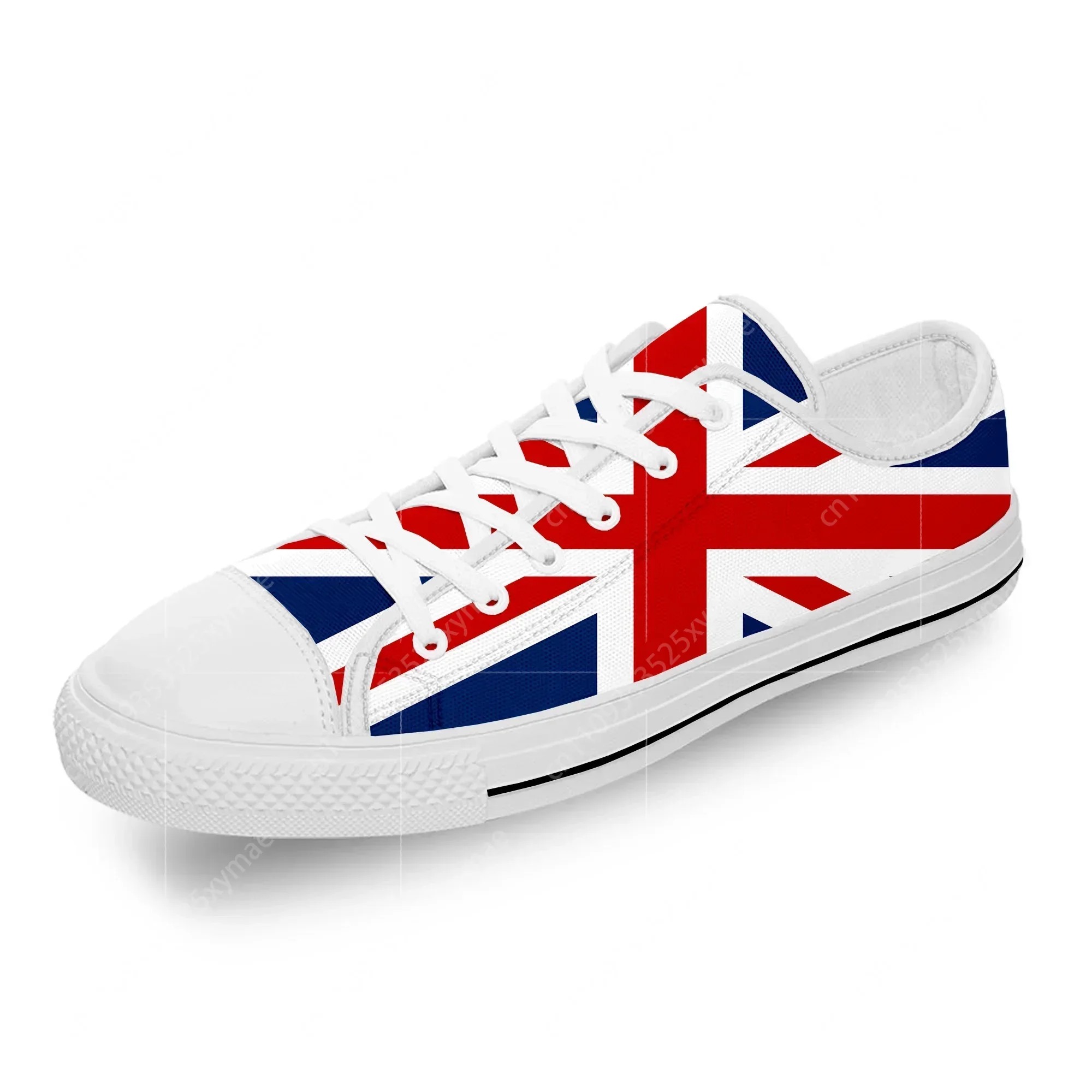 英国英国旗ユニオンジャック白布ファッション 3D プリントロ - Men Shoes Uk のレビューと価格
