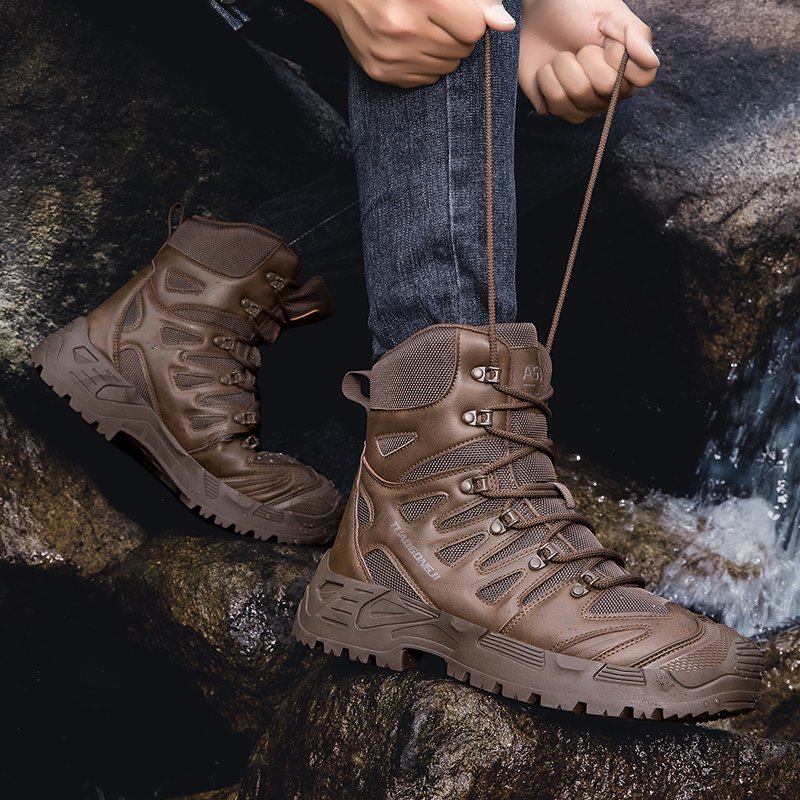 男性の屋外ハイキング戦術ブーツ足首デザートブーツスポーツ登山 - Men'S Shoes Dockers のレビューと価格