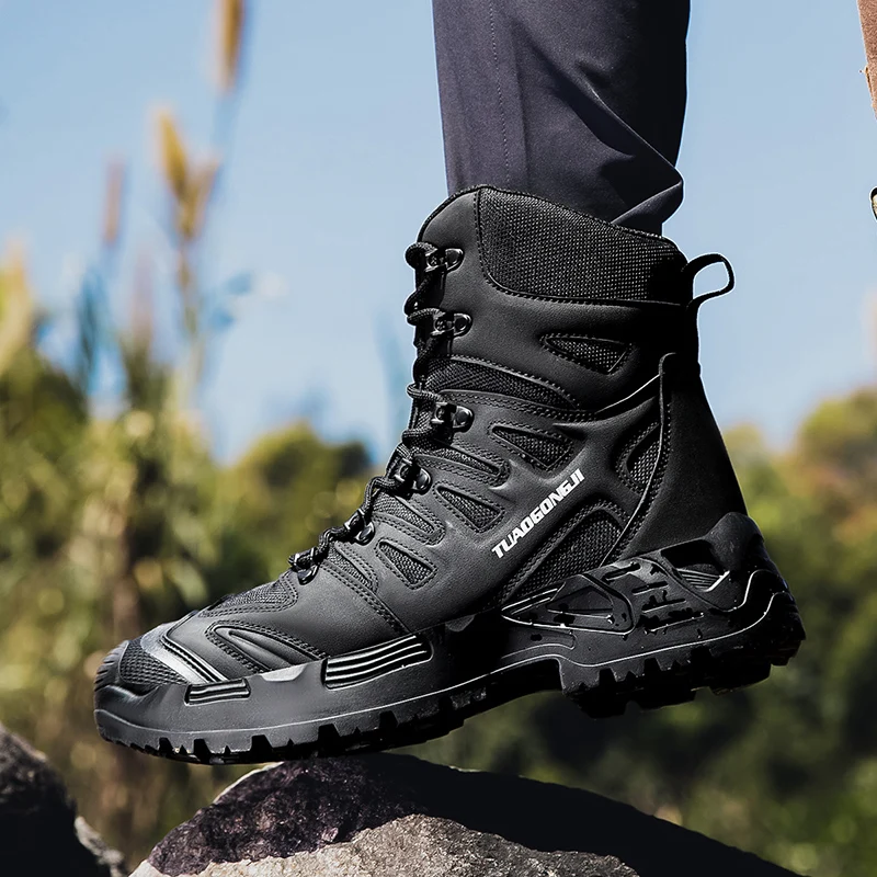 男性の屋外ハイキング戦術ブーツ足首デザートブーツスポーツ登山 - Men'S Shoes Dockers のレビューと価格