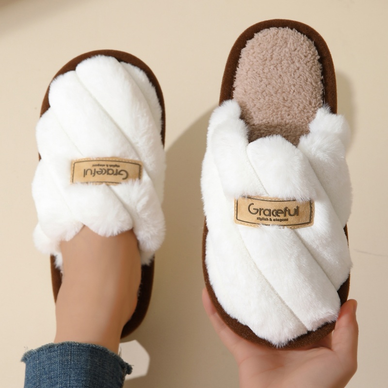 2026年冬用暖かいプラッシュ素材の女性用ソフトスリッパ、男 - Men Shoes 2026 のレビューと価格