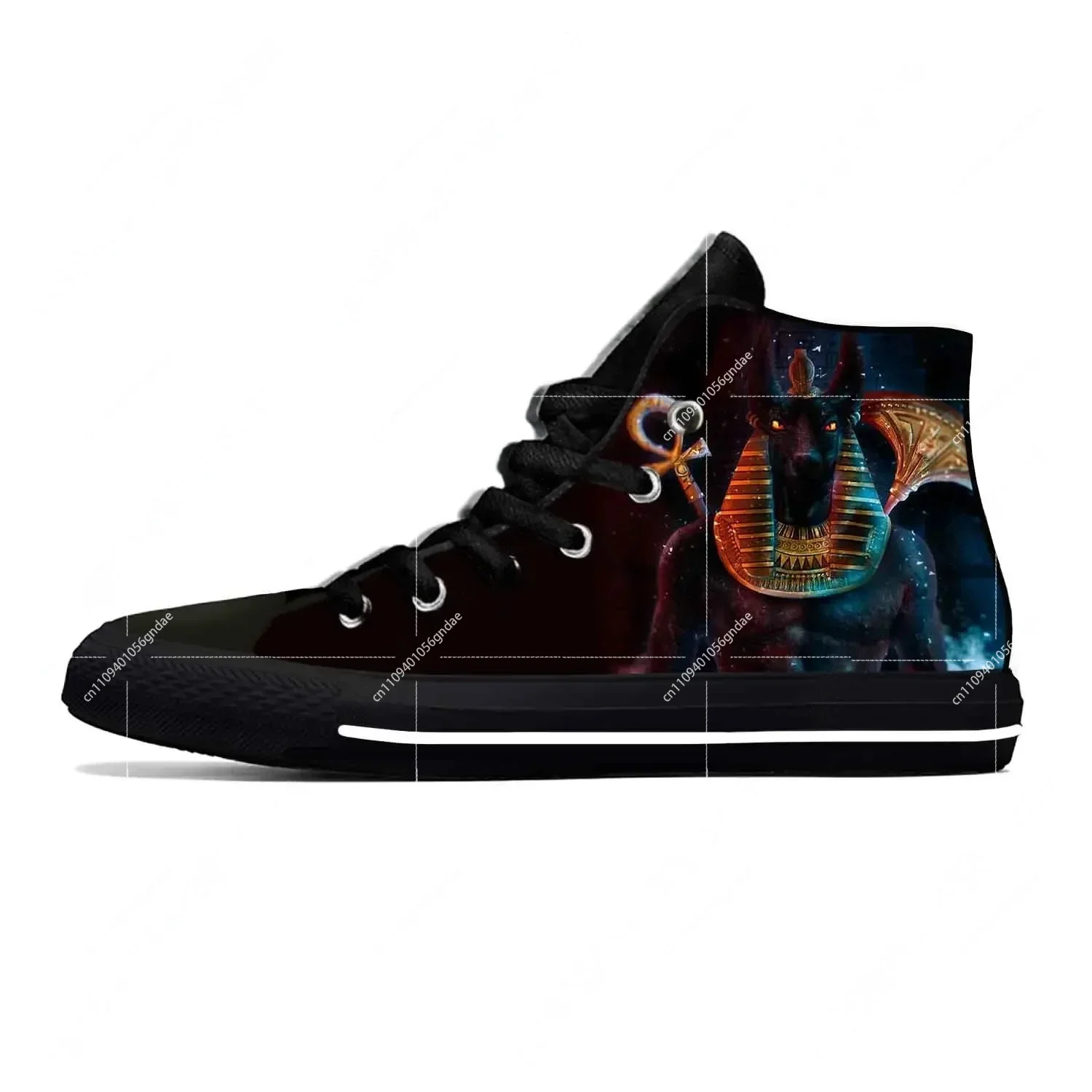 アヌビス古代エジプトエジプト神面白いファッションカジュアル布 - Men Shoes Egypt のレビューと価格