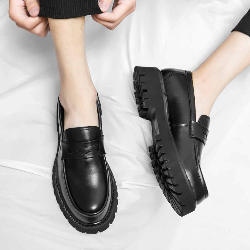 新しいプラットフォームシューズローファーシューズ男性厚底結婚 - Men Shoes Prada のレビューと価格