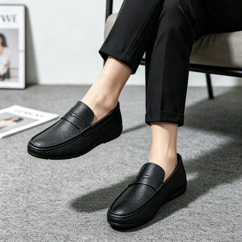 クラシックデザインのカジュアルシューズ男性用スリッポンシュー - Men'S Shoes Hush Puppies のレビューと価格