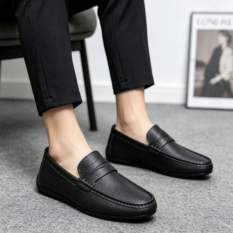 クラシックデザインのカジュアルシューズ男性用スリッポンシュー - Men'S Shoes Hush Puppies のレビューと価格