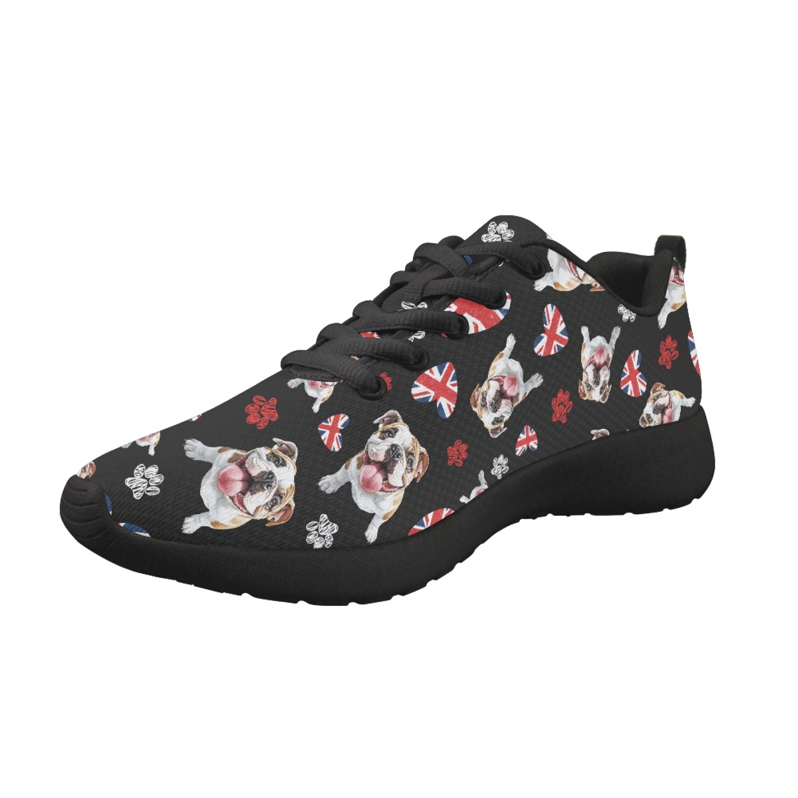 英国パグ犬柄サマーメッシュスポーツジョギングランニングシュー - Men Shoes Uk のレビューと価格