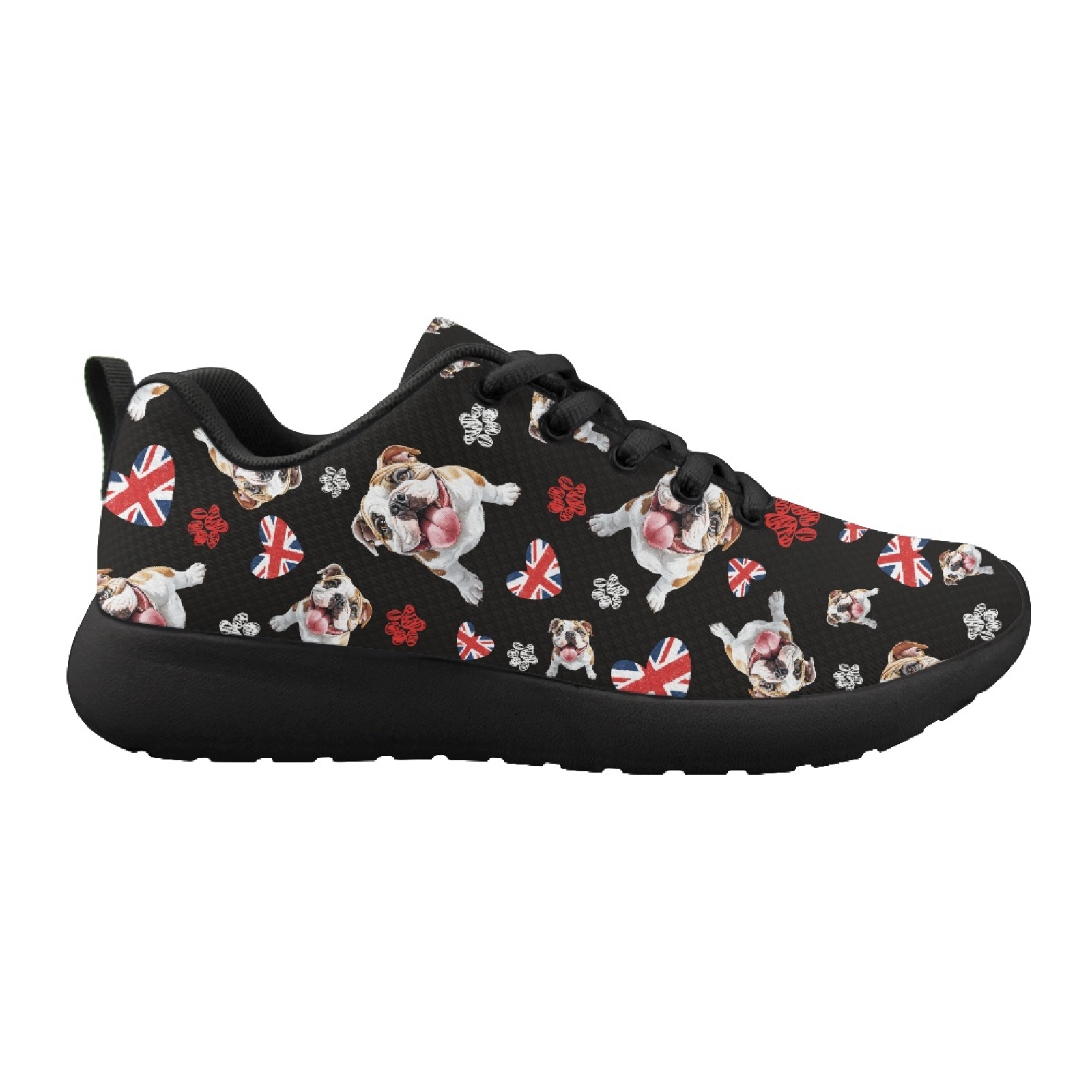 英国パグ犬柄サマーメッシュスポーツジョギングランニングシュー - Men Shoes Uk のレビューと価格