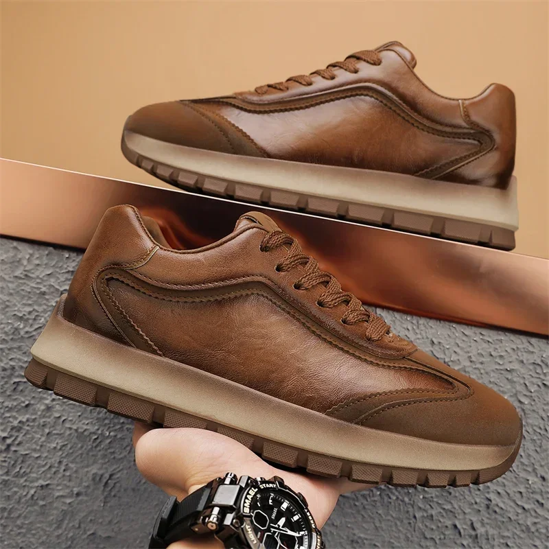 高級メンズスニーカー オールシーズン レザー カジュアル ス - Men'S Shoes Hush Puppies のレビューと価格
